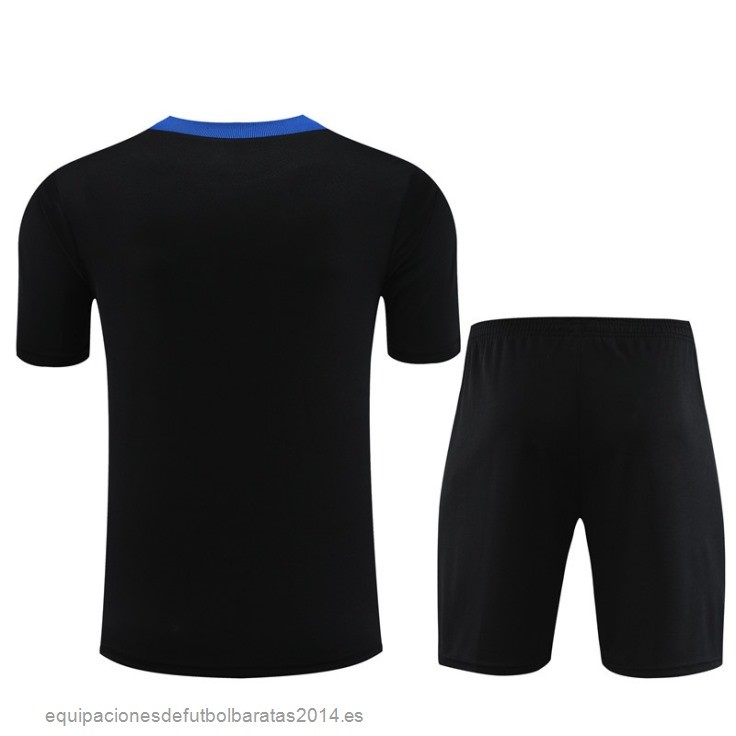 Nuevo Entrenamiento Conjunto Completo Niños Inter Milan 23/24 Negro Azul Baratas
